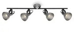 Deckenleuchte Spotleuchte 4x E14 40W schwenk- & drehbar Antik-silber Briloner -