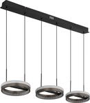 Globo Lighting H&auml;ngeleuchte Metall schwarz matt, Aluminium grau dunkel, Kunststoff