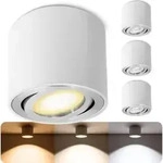 SSC-LUXon 4 St&uuml;ck CELI-2W LED Aufbaustrahler schwenkbar wei&szlig; rund &ndash; mit...