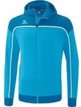 Erima Change By Erima Trainingsjacke mit Kapuze Curacao/Mykonos/Wei&szlig; Junior - Blau -