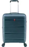 Gladiator 0800 4 Rollen Kabinentrolley 55 cm mit Dehnfalte - Dunkelgr&uuml;n