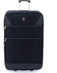 Gladiator 2100 2 Rollen Trolley 72 cm mit Dehnfalte - Schwarz