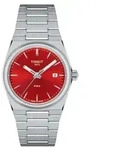Tissot PRX Damen Quarzuhr aus Edelstahl in Rot T137.210.11.421.00 - Bunt