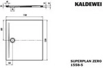 KALDEWEI SUPERPLAN ZERO 1558-5, Duschwanne mit Wannentr&auml;ger extraflach, 120x110cm,