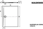 KALDEWEI SUPERPLAN ZERO 1566-5, Duschwanne mit Wannentr&auml;ger extraflach, 130x80cm,