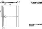 KALDEWEI SUPERPLAN ZERO 1588-5, Duschwanne mit Wannentr&auml;ger extraflach, 150x90cm,