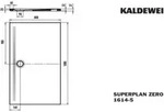 KALDEWEI SUPERPLAN ZERO 1614-5, Duschwanne mit Wannentr&auml;ger extraflach, 180x80cm,