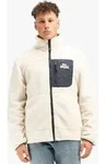 Herren Sherpa Jacke normale Passform LARTINGTON Ecru/Navy M Lonsdale - Beige - M
