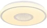 Globo Lighting Deckenleuchte Metall wei&szlig;, Kunststoff opal sparkle, Chromring,