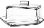 KADAX Butterdose aus Glas "Calvi", rechteckige Butterglocke mit Deckel,...