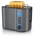 Arendo MANHA Toaster mit Restzeitanzeige, 2 Toastschlitze, integrierter