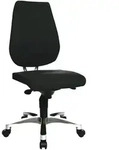 Topstar B&uuml;rostuhl Body Balance S30, SI99T20 Stoff schwarz, Gestell alu -...