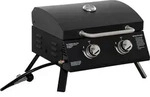 Outsunny Gasgrill BBQ Tischgrill 2 Brennern Camping Grill mit Grillnetz...