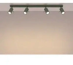 Plafond RING 4L olivgr&uuml;n 4xGU10 10W Stahl 17x6x81cm Sollux Lighting