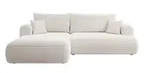 Selsey Eck-Schlafsofa Ovo L-Form Creme mit Beh&Scaron;lter, Boucle, rechte Seite -...