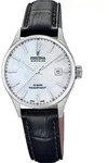 Festina Damenuhr Swiss Made Armbanduhr Leder schwarz UF20009/7 - Schwarz