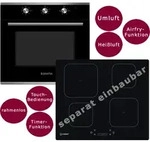 Herdset Backofen Einbau Induktionskochfeld autark Umluft Airfryer Herdset Backofen Einbau Induktionskochfeld autark Umluft Airfryer