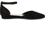 Tamaris Damen Ballerina Leder Fesselriemen spitze Form Keilabsatz 1-24251-42,