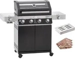 R&Ouml;SLE BBQ Gasgrill Videro G4-S Vario+ Schwarz mit R&auml;ucherset - Schwarz