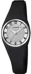 Calypso Damen Uhr Analogico K5752/6 Kunststoff PolyurethanArmbanduhr schwarz UK5752/6