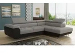 Ecksofa Caris mit Schlaffunktion und einstellbare Kopfst&uuml;tzen, Wohnlandschaft,