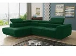 Ecksofa Caris mit Schlaffunktion und einstellbare Kopfst&uuml;tzen, Wohnlandschaft,