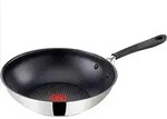 Tefal Jamie Oliver E3031925, Wok-/Bratpfanne, Schwarz, Edelstahl, Edelstahl,...