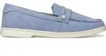 GEOX Slipper & Mokassin XAND, Rauleder, Blau, Damen - Blau - 37