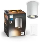 Philips Hue White ambience Pillar Einzelspot, Bluetooth/Zigbee, Wei&szlig;, LED, Metall,