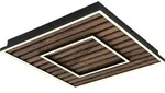 Globo Lighting Deckenleuchte Metall schwarz matt, LED - Schwarz