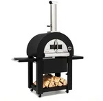 Klarstein Diavolo Napoletana Pizzaofen - Outdoor-Ofen mit Pizzastein, Befeuerung mit