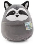 NICI Chill- 49884, Spielzeug-Waschb&auml;r - Grau/Wei&szlig;