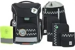 L&auml;ssig School Set Slim Unique Black 7-teilig Schulranzenset - Grau