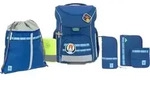 L&auml;ssig School Set Slim Unique dark blue 7-teilig Schulranzenset - Dunkelgrau