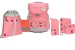 L&auml;ssig School Set Slim Unique pink 7-teilig Schulranzenset - Koralle