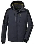 killtec Herren Skijacke/Funktionsjacke mit abzippbarer Kapuze und Schneefang KSW -