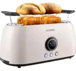 Steinborg XXL 4 Scheiben Toaster Beige Digitales Display Toster Gro&szlig;er Toaster...