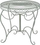 CLP Gartentisch Sheela aus pulverbeschichtetem Eisen wetterfest im Jugendstil | Farbe