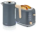 Briebe SKT1167GRY, Grau, Holz, 1,7 l, 2200 W, 2 Scheibe(n), 870 W, 2 St&uuml;ck(e) -
