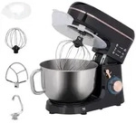 HOMCOM K&uuml;chenmaschine1400W 6+P Geschwindigkeits Knetmaschine 5,5L Sch&uuml;ssel -