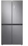 Samsung RF48A400EM9, Freistehend, French door, Edelstahl, Ber&uuml;hrung, An T&uuml;r,