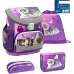 Belmil Mini-Fit ergonomisches Schulranzen-Set 4-teilig "Little Caty" mit Brustgurt -