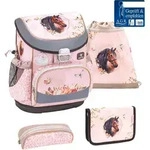 Belmil Schulranzen Set MINI FIT 2026 Horse Chestnut (Motiv: Pferde) f&uuml;r M&auml;dchen ab