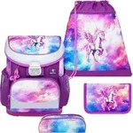 Belmil Mini-Fit ergonomisches Schulranzen-Set 4-teilig "Pegasus" mit Brustgurt - Lila