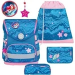 Belmil Compact ergonomisches Schulranzen-Set 5-teilig "Mermaid" mit Brustgurt,