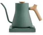 Fellow Stagg EKG PRO Elektrischer Wasserkocher, 0.9 l &ndash; Gr&uuml;n/Holz - Gr&uuml;n