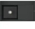 Villeroy & Boch 335201R7 Subway Style 50 Keramiksp&uuml;le Einbau Pure Black Keramik