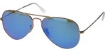 Ray-Ban Aviator Flash Lenses, Erwachsener, Uni, Pilot, Pilot, Vollrand, Gold - Gold