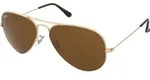 Ray-Ban AVIATOR CLASSIC, Erwachsener, Uni, Pilot, Gold, Nicht-polarisierte Linse,