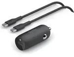 Belkin BOOST Charge 30W USB-C Kfz-Ladeger.+Kab.CCA004bt1MBK-B6 - Schwarz